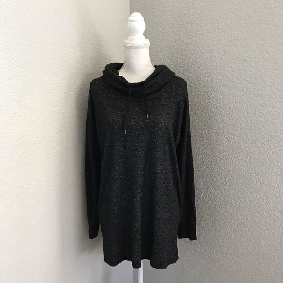 Motherhood Maternity Dark Gray Cowl Neck Sweater Size L - Picture 1 of 7